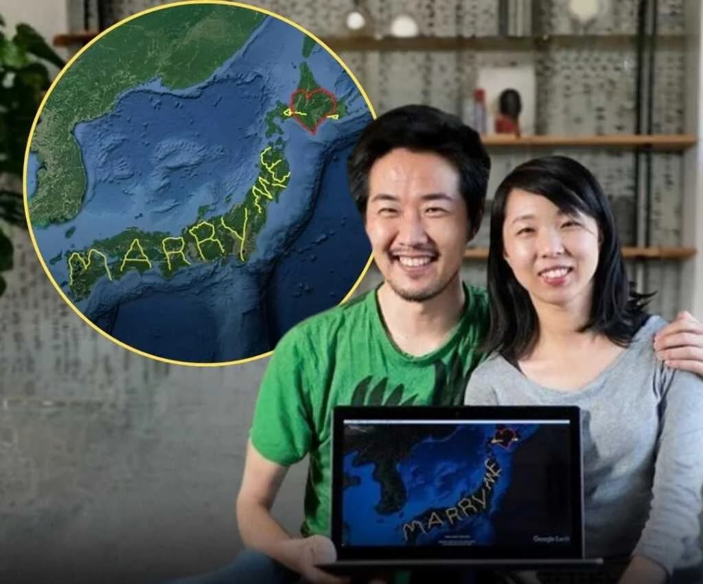 ဂျပန်တစ်ပတ်ပတ်ပြီး GPS နဲ့ ချစ်သူကို လက်ထပ်ခွင့်တောင်းခဲ့တဲ့ ဂျပန် အမျိုးသား