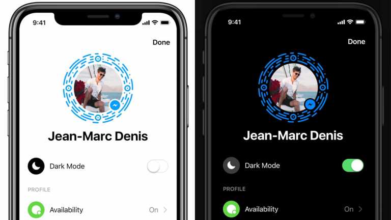 how to get dark mode messenger on mac