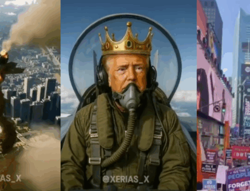 Donald Trump က ‘No Kings’ ဆန္ဒပြသူတွေအပေါ်ကို ဂျက်ဖိုက်တာကနေ မစင်စွန့်ချတဲ့ AI Video ကို လိုင်းပေါ်တင်