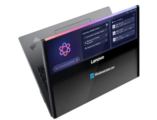 Lenovo ရဲ့ နောက်ထပ် Rollable PC မှာ မျက်နှာပြင်က အပြင်ဘက်ကို လိပ်ထွက်လာမည်