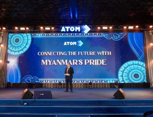 အက်တမ်(ATOM) မှ မြန်မာနိုင်ငံအတွက် ပိုမိုကောင်းမွန်သော အနာဂတ်ကို ဆက်လက်တည်ဆောက်သွားမည့် ကတိကဝတ်နှင့်အတူ အထိမ်းအမှတ်နှစ်ပတ်လည်နေ့အား ဆင်နွှဲ